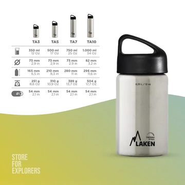 Classic hőtartó rozsdamentes acél kulacs 0,35l ezüst