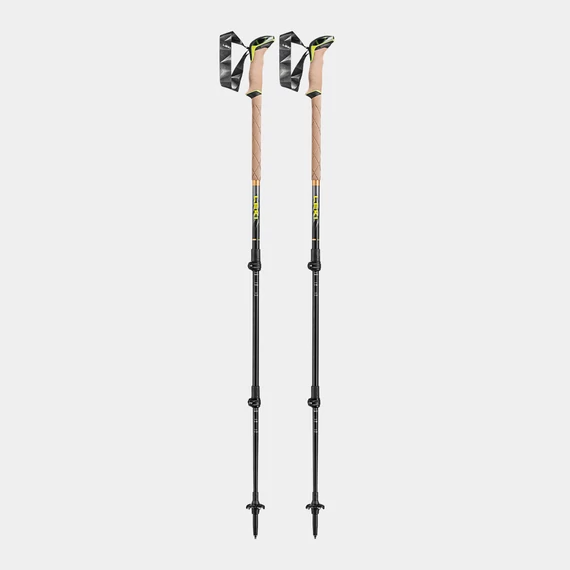 Leki Sherpa, dark anthracite-copper-neonyellow, 110 - 145 cm