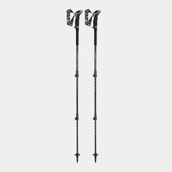 Leki Makalu Lite, orange-black-dark anthracite, 100 - 135 cm