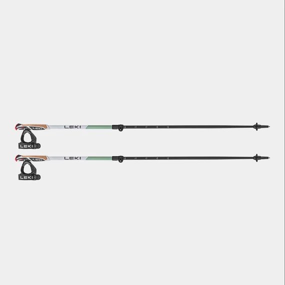 Leki Spin Shark SL, white-smokegreen-dark anthracite, 100 - 130 cm