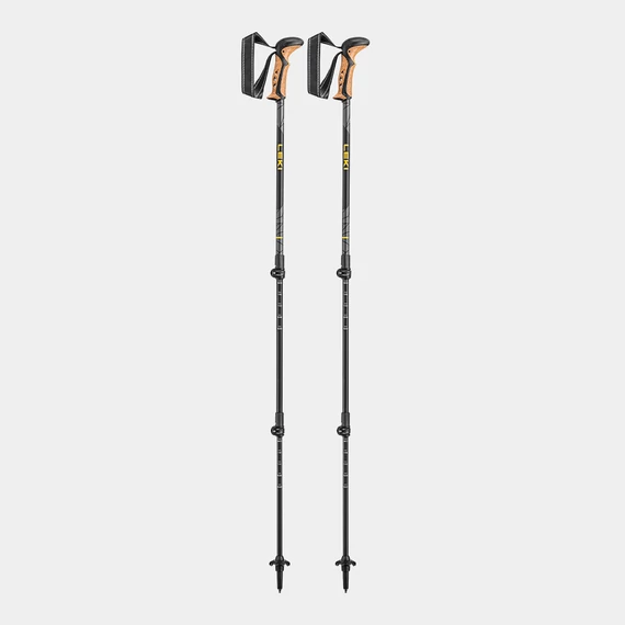 Leki Khumbu Lite, black-fluorescent red- white, 100 - 135 cm