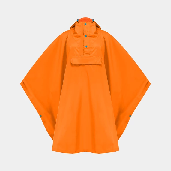 Poncho neon narancs