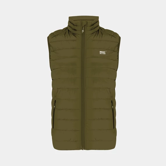 Synergy férfi szintetikus pehelymellény (Khaki)