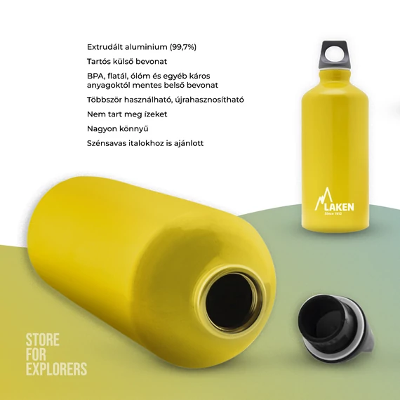 Futura alumíniumkulacs 0,6l sárga