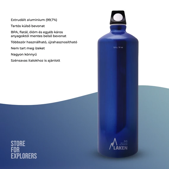 Futura alumíniumkulacs 1,5l sötétkék