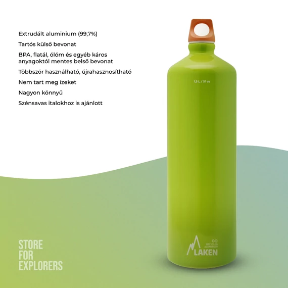 Futura alumíniumkulacs 1,5l zöld
