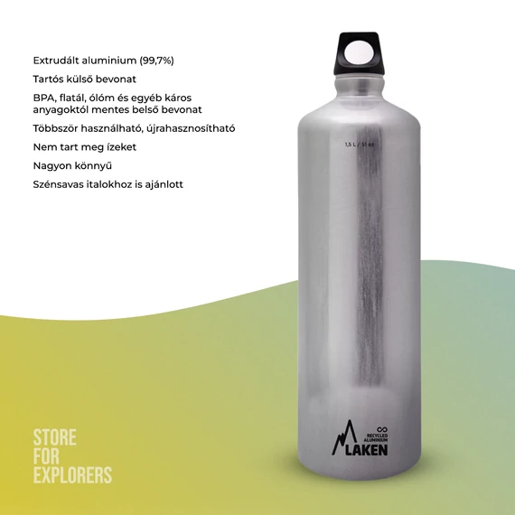 Futura alumíniumkulacs 1,5l ezüst