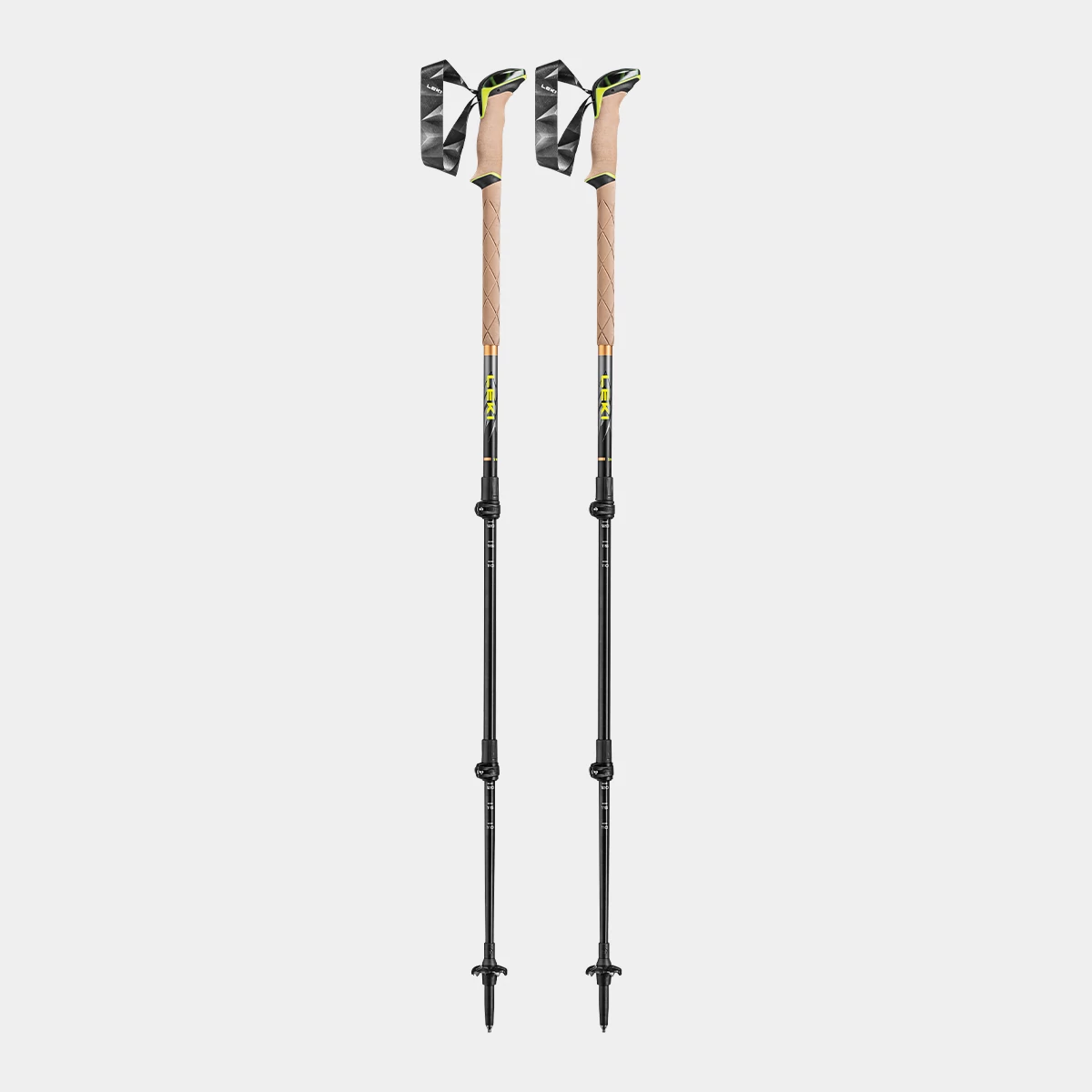 Leki Sherpa, dark anthracite-copper-neonyellow, 110 - 145 cm