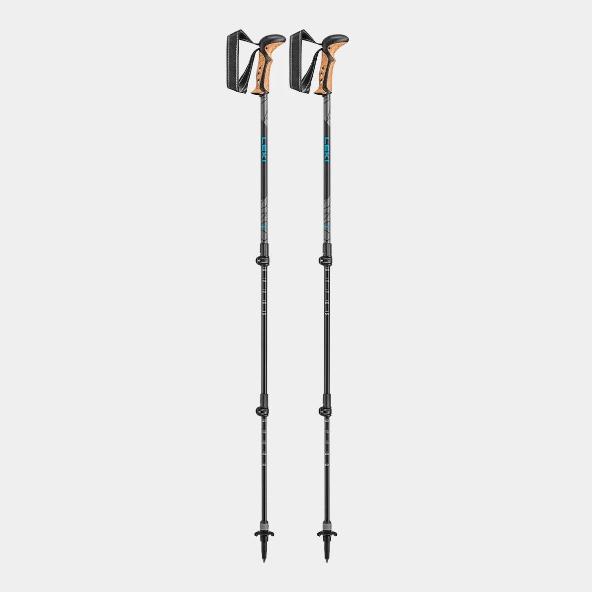 Leki Khumbu Lite AS, black-petrol-dark anthracite, 100 - 135 cm