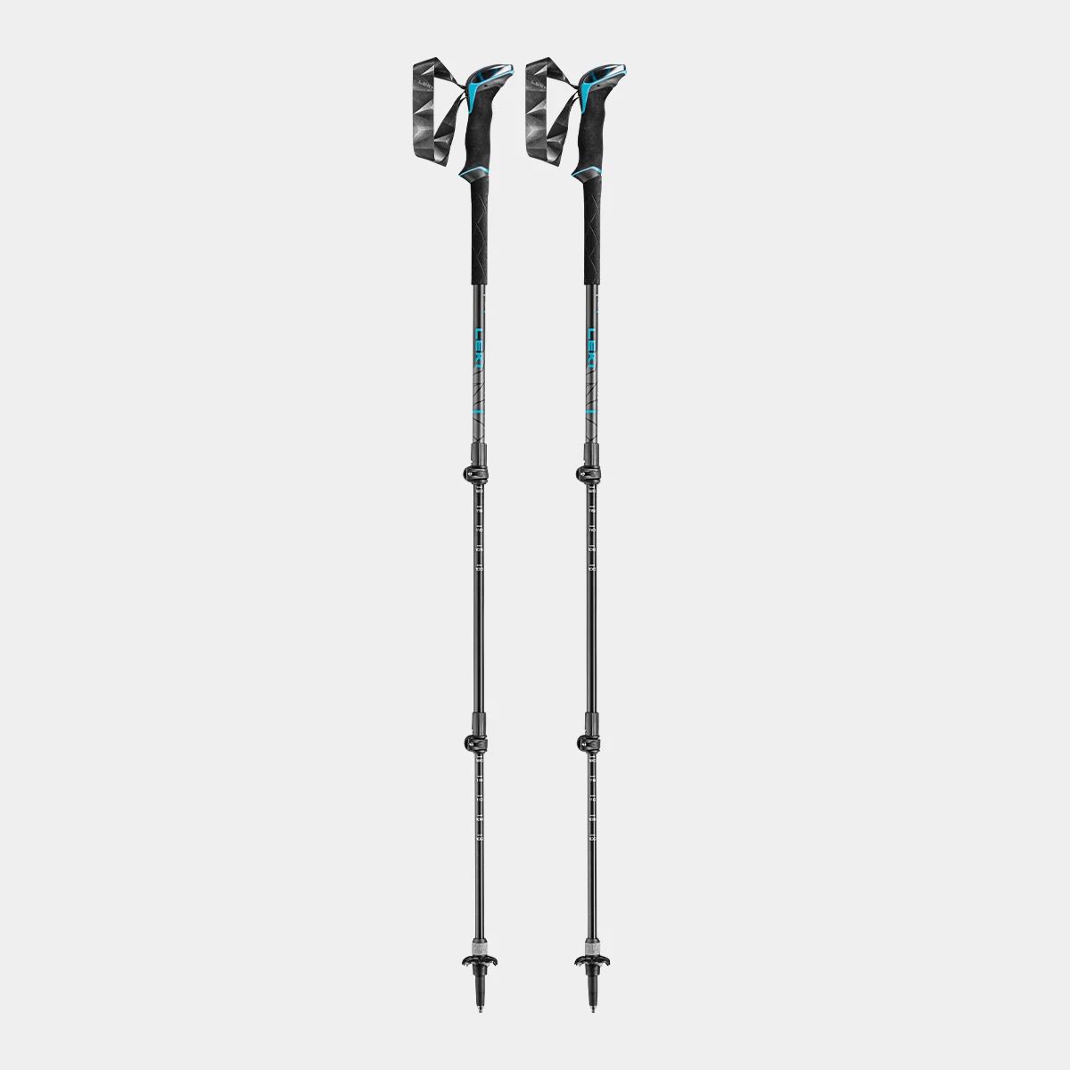 Leki Makalu Lite AS, black-dark anthracite-petrol, 100 - 135 cm