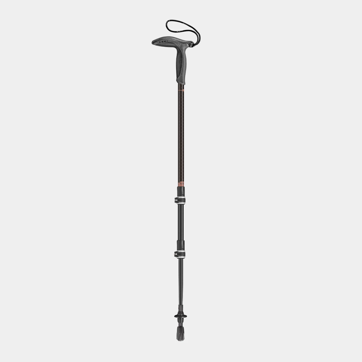 Leki Wanderfreund Makalu, gunmetal-dark anthracite-copper, 90 - 120 cm