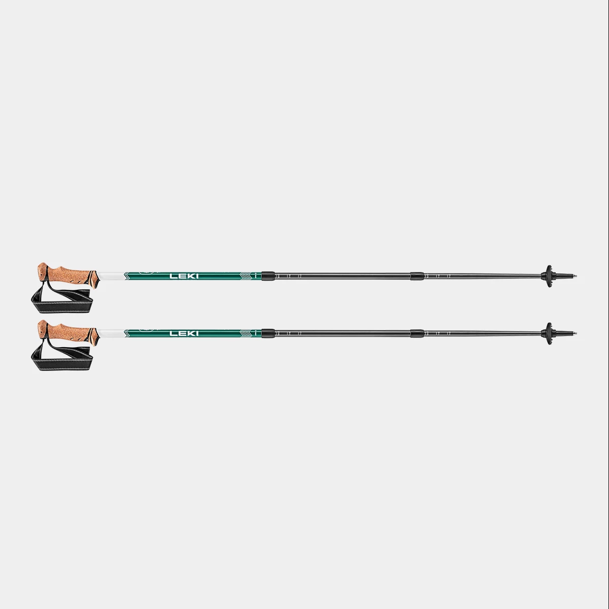 Leki Trail, deep aqua-white, 110 - 145 cm