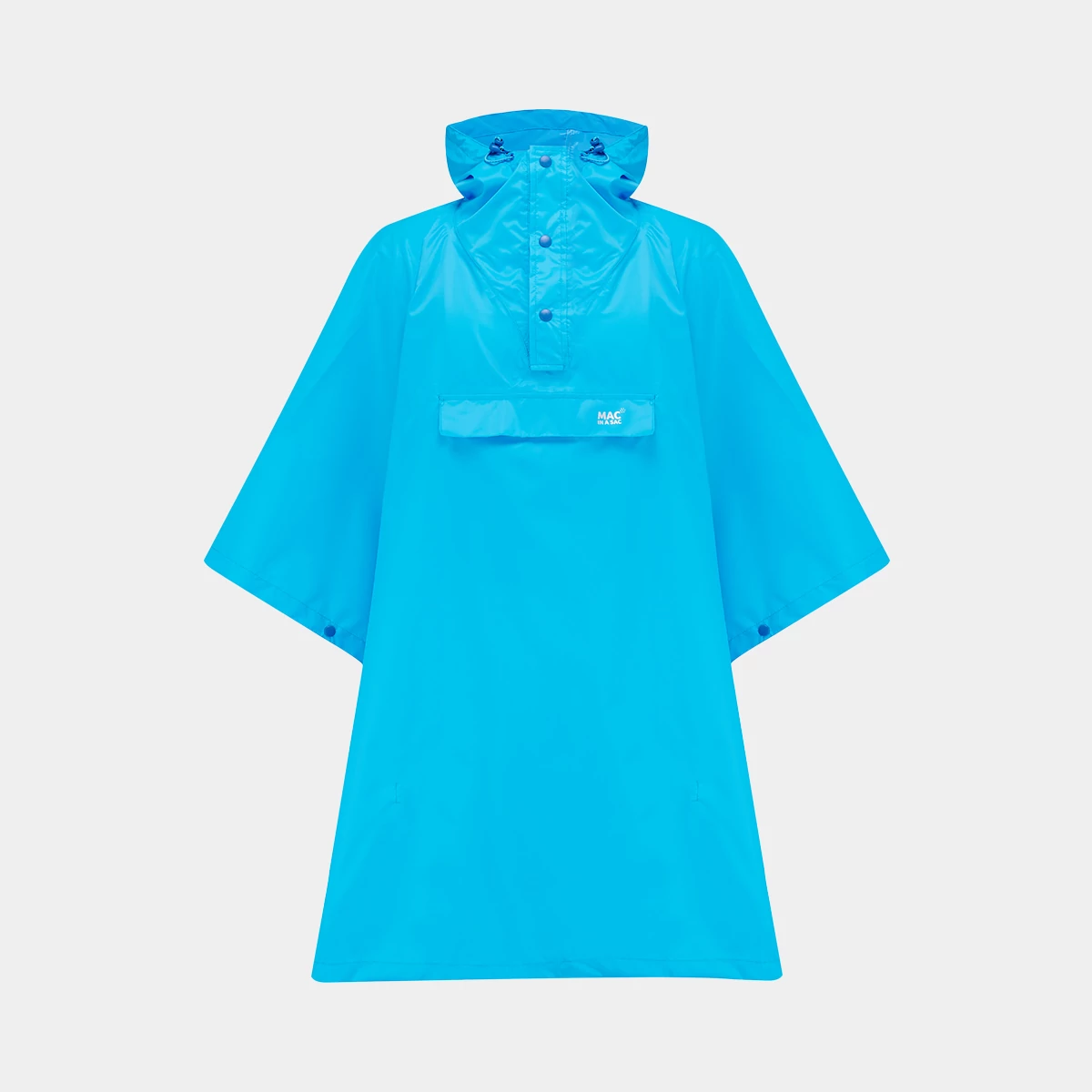 Poncho neon kék