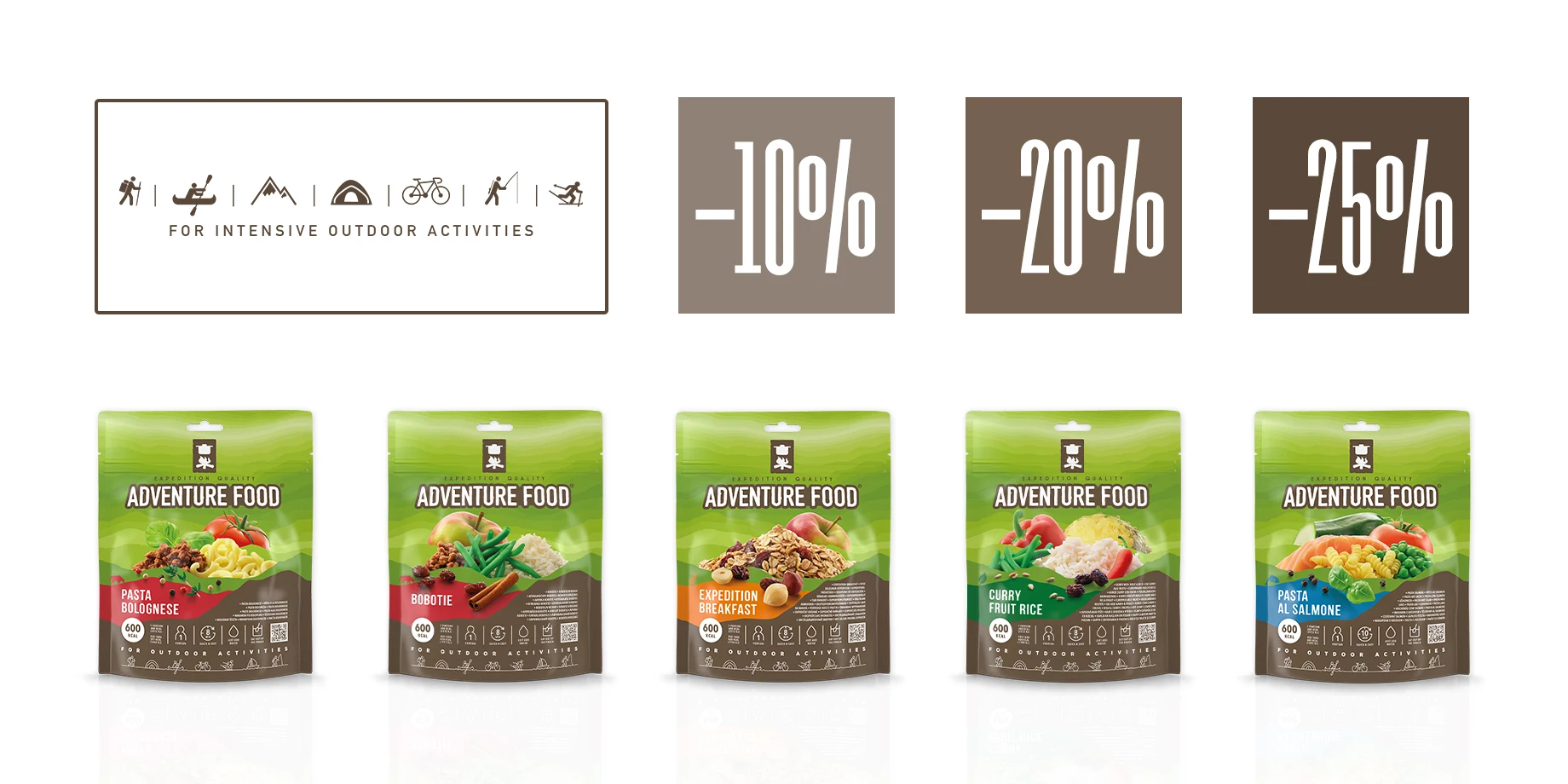 Adventure Food -10% / -20% / -25%