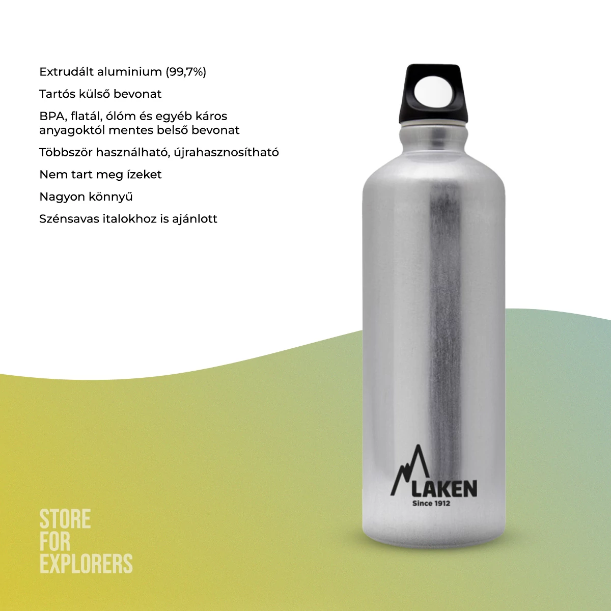 Futura alumíniumkulacs 0,75l ezüst